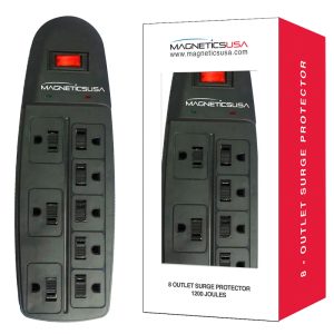 MAGNETICS 8-SURGE PROTECTOR ZWART