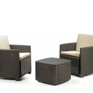 RATTAN TRINACRIA SET 3DLG+4 KUSSENS MOKA