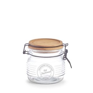 ZELLER VOORRAADPOT 500ML M/BAMBOEDEKSEL