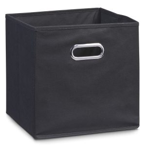 ZELLER STORAGE BOX ZWART 28X28X28CM