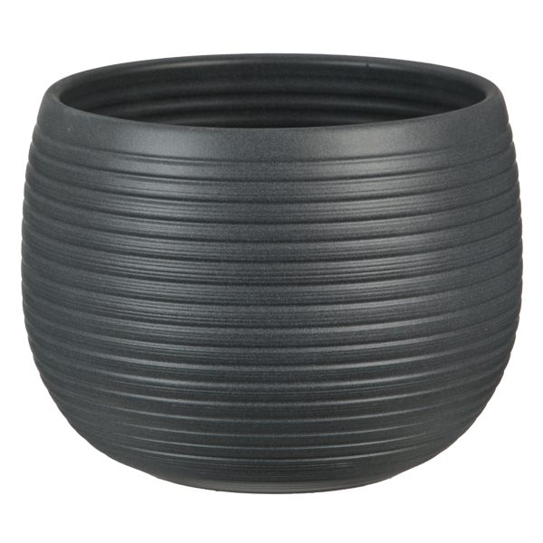 SCHEURICH 744/24 24CM COVER POT GRAPHITE STONE