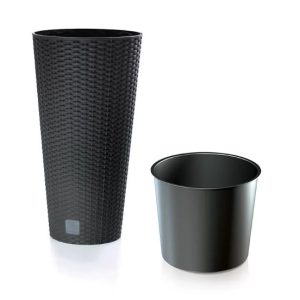 PROSPERPLAST BLOEMPOT 25CM ANTHRACITE RATO TUBUS