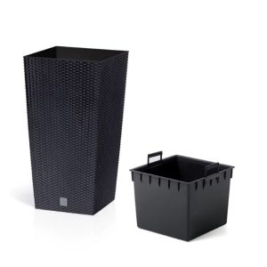 PROSPERPLAST BLOEMPOT 32.5CM ANTHRACITE RATO LOW