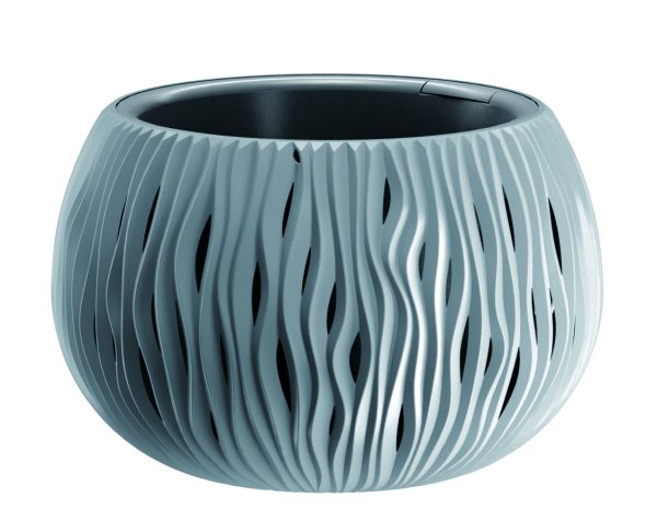 PROSPERPLAST 29CM SANDY BLOEMPOT STONE GREY