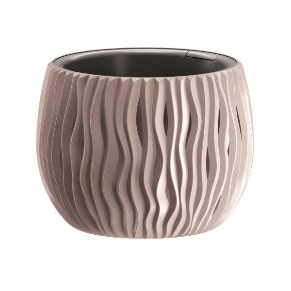 PROSPERPLAST 18CM SANDY POT MOCCA 7529U BASIC