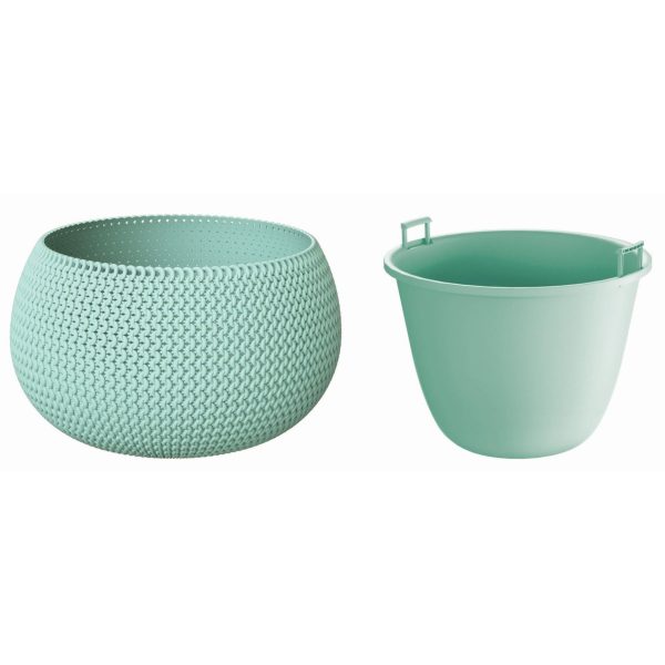 PROSPERPLAST 37CM SAGE SPLOFY BLOEMPOT