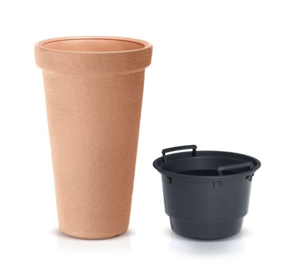 PROSPERPLAST 48CM BRICK CLASSIC TOWER BLOEMPOT