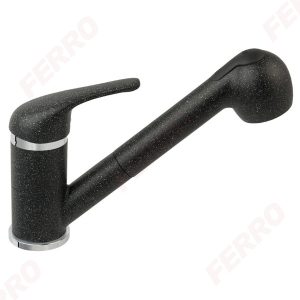 FERRO FREYA EENGATS MENGKRAAN PULL-OUT SPRAY ZWART
