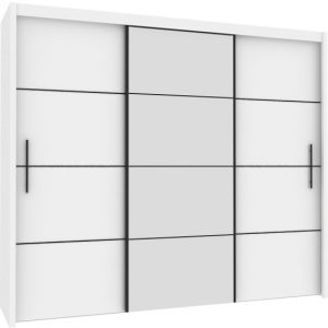 INOVA 3  3-DRS WARDROBE WHITE
