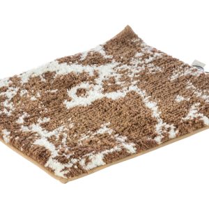 RIDDER BADMAT 55X50CM MARMOR BEIGE BLANC