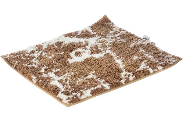 RIDDER BADMAT 55X50CM MARMOR BEIGE BLANC