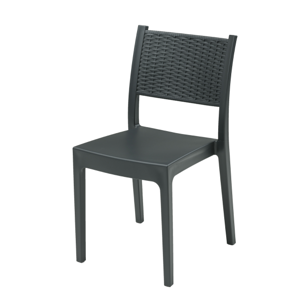 ARETA FEDRA STOEL GRIJS 52X46X82CM