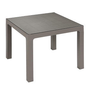 ARETA ARES TAFEL TAUPE ESPRESSO 90X90X74CM