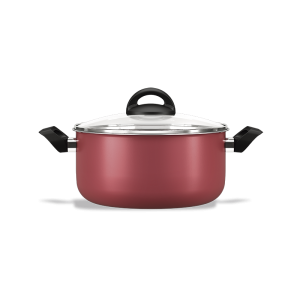 BRINOX BRAADPAN 20CM M/DEKSEL CHILLI CHERRY