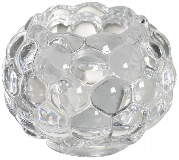 BOLSIUS THEELICHTHOUDER 2IN1 BUBBELS TRANSPARANT