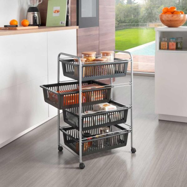 METALTEX MULTI TROLLEY M/4 MANDJES SUPERJUMBO - Afbeelding 2