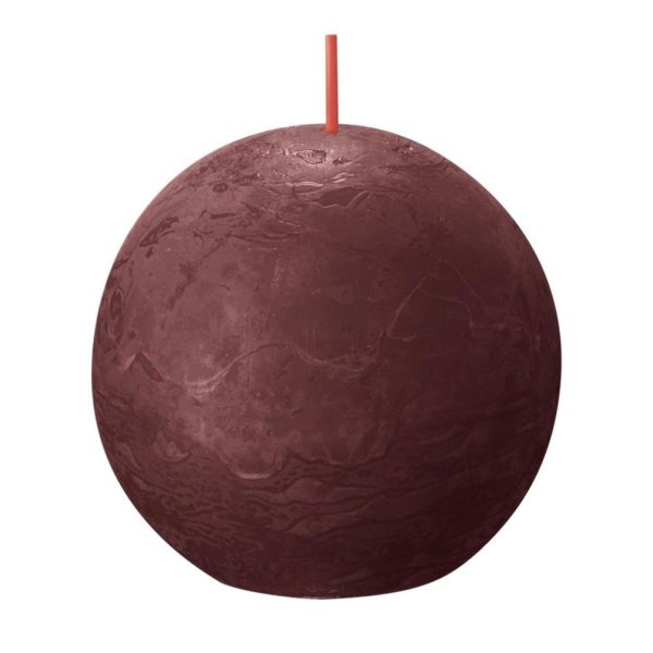 BOLSIUS RUSTIEK STOMPKAARS Ø76 MM VELVET RED