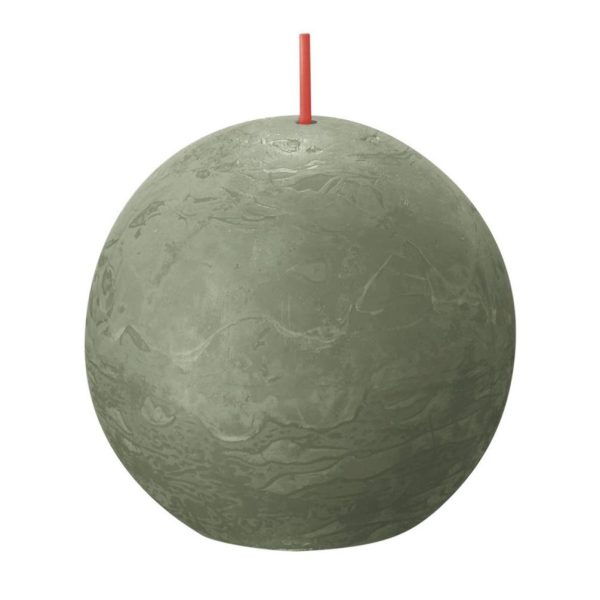 BOLSIUS RUSTIEK STOMPKAARS Ø76MM FRESH OLIVE