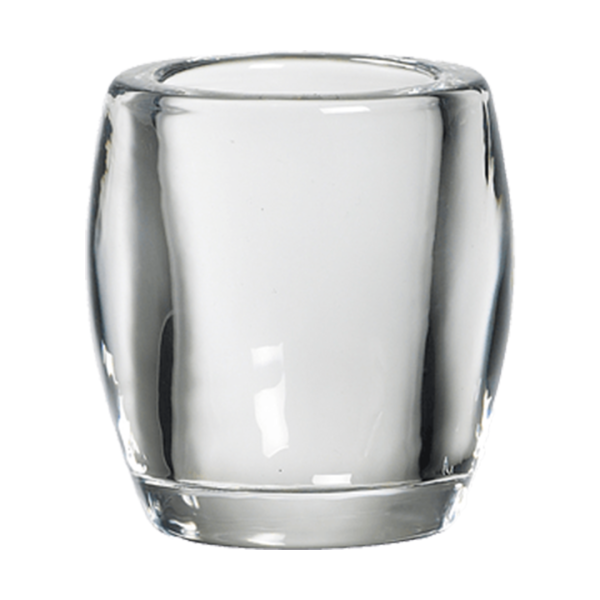 BOLSIUS THEELICHTHOUDER ROND GLAS TRANSPARANT 7.7X7.2CM