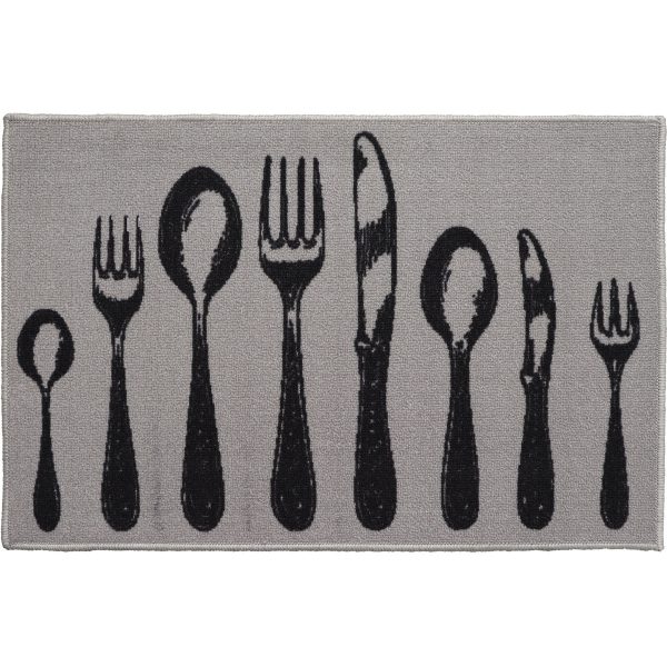 LUANCE MAT COUVERTS 50X80CM POLYAMIDE GRIJS