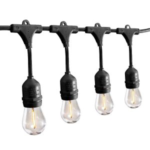 LUMINAR OUTDOOR 24FT 12-BULB LED STRING LIGHTS