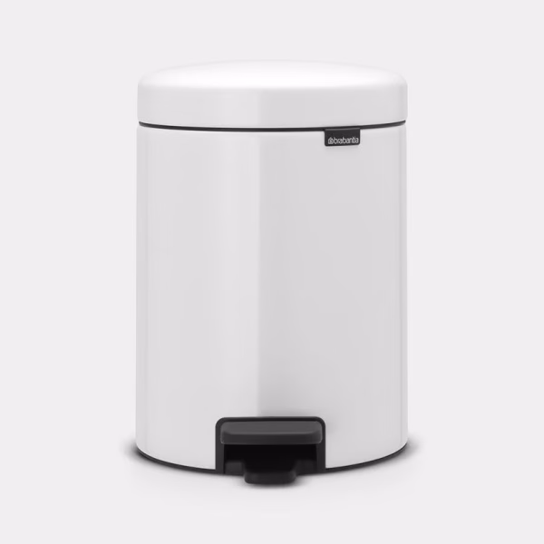 BRABANTIA PEDAL BIN 5L NEWICON WHITE