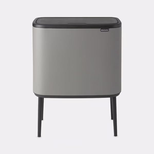 BRABANTIA BO TOUCH BIN 36L MINERAL CONCRETE GREY