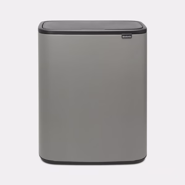 BRABANTIA BO TOUCH BIN 60L MINERAL CONCRETE GREY