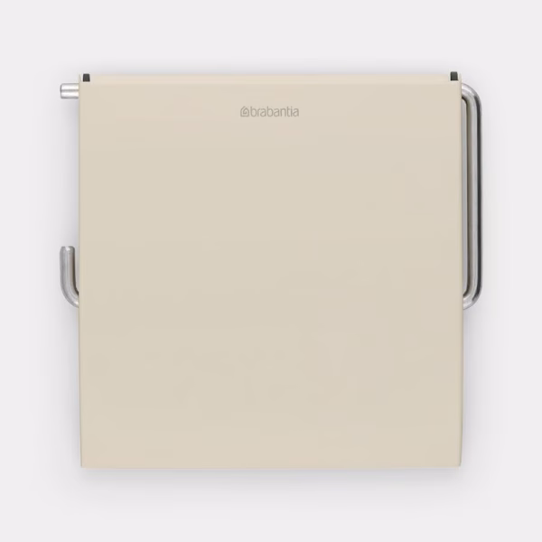 BRABANTIA RENEW TOILETROLHOUDER MET KLEP SOFT BEIGE