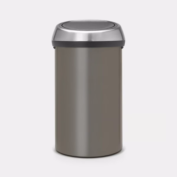 BRABANTIA TOUCH BIN 60L PLATINUM