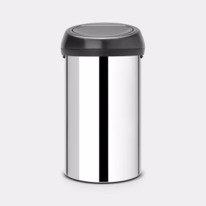 BRABANTIA AFVALEMMER 60L TOUCH BIN BRILLIANT STEEL