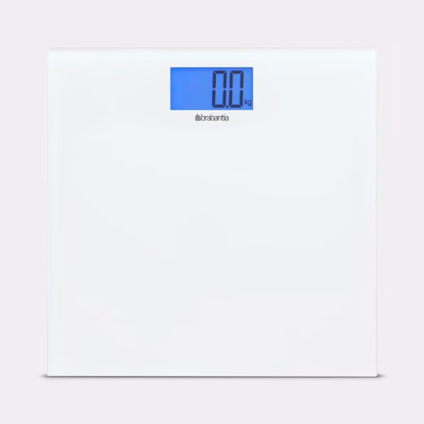 BRABANTIA PERSONEN WEEGSCHAAL WIT BATTERY POWERED