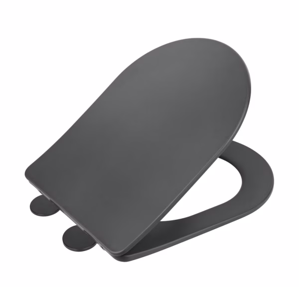 WENKO GALATI TOILETZITTING EASY-CLOSE ANTRACIET MAT
