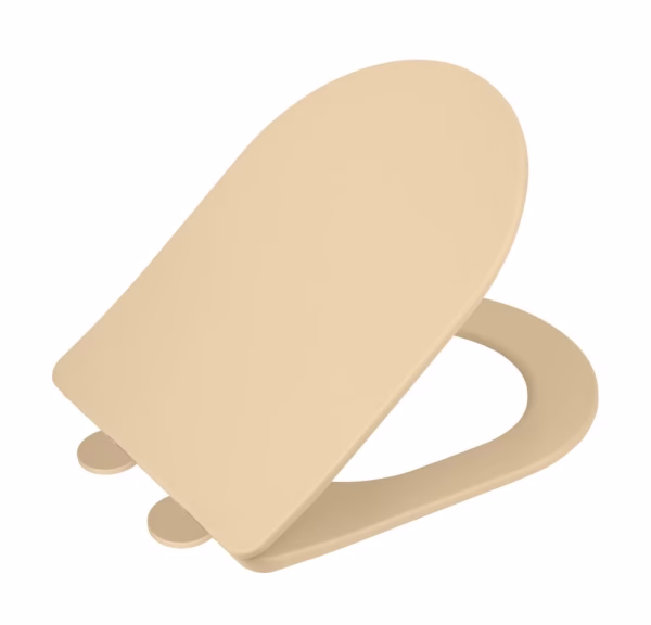 WENKO GALATI TOILETZITTING EASY-CLOSE BEIGE MAT