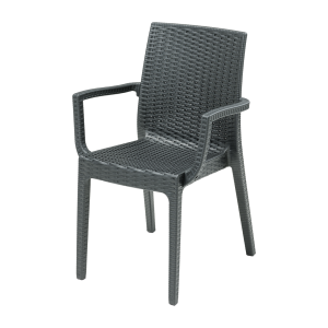 ARETA DAFNE ARMSTOEL ANTRACIET 55X54X85CM