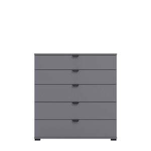 DUERO 5F90 5DR CABINET GARPHITE GREY 90X40X95CM