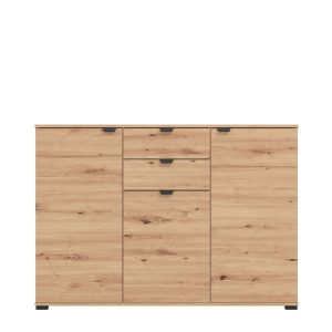 DUERO 3K2F CABINET 3DRS+2LA ARTISAN OAK 135X40X95CM