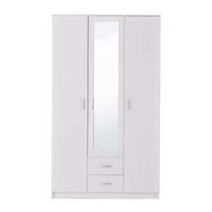 HANA 3K2FO WARDROBE WHITE 120X52X205CM