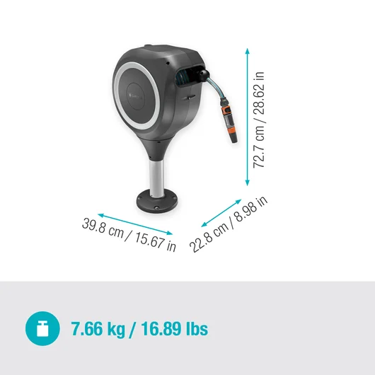 GARDENA HOSEBOX ROLLUP S 15M GRIJS/WIT - Afbeelding 2
